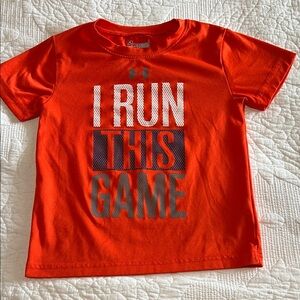 Under Armour Kids' Red 'I Run This Game' T-Shirt